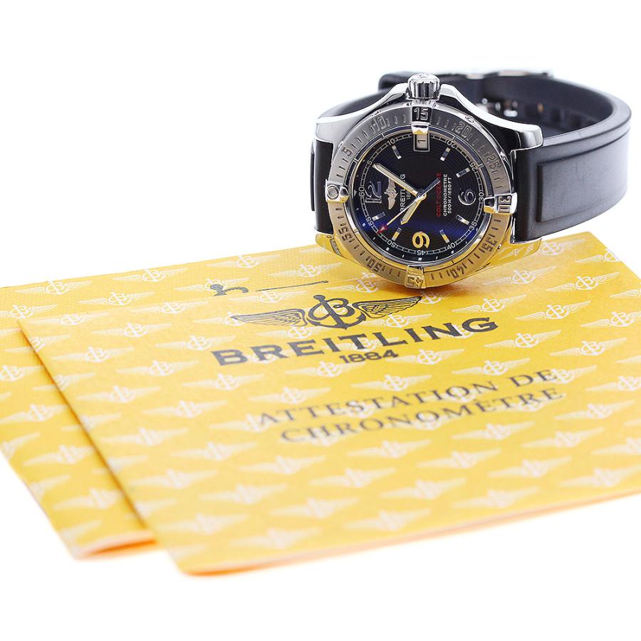 ブライトリング BREITLING A77380 コルト オーシャン デイト クォーツ レディース 良品 保証書付き_950336の画像