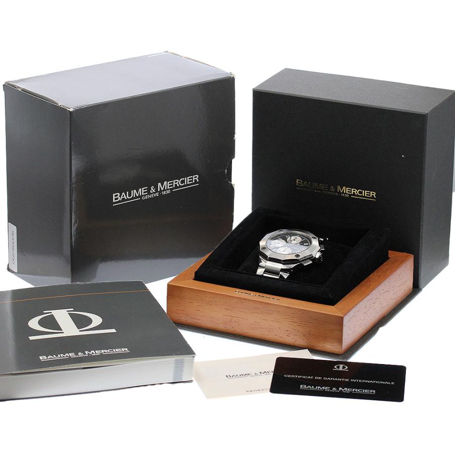 ボーム＆メルシェ Baume & Mercier 65541/M0A08594 リビエラ クロノグラフ デイト 自動巻き メンズ 箱・保証書付き_950554の画像