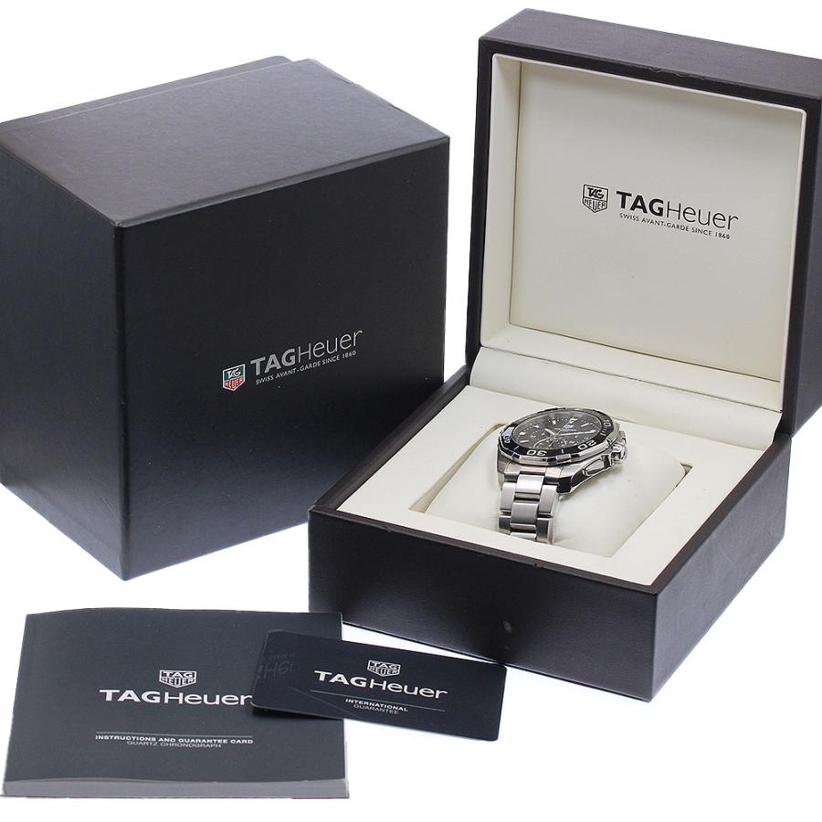 タグホイヤー TAG HEUER CAY111A アクアレーサー デイト クロノグラフ クォーツ メンズ 保証書付き_950927の画像