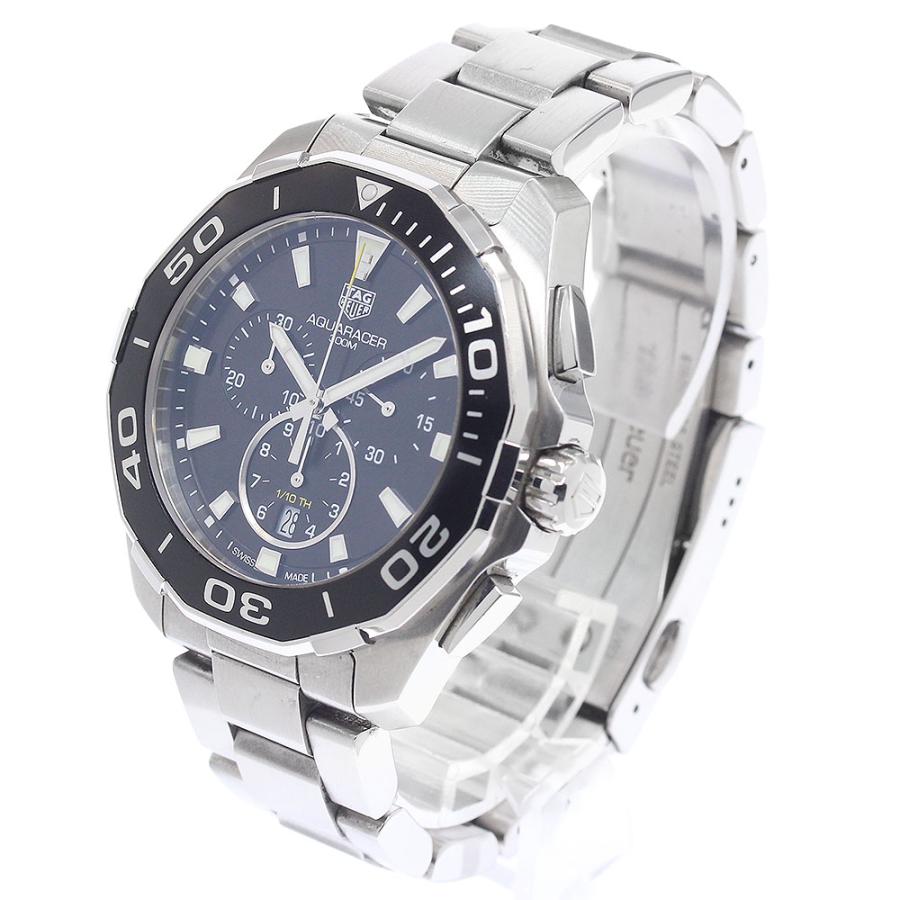タグホイヤー TAG HEUER CAY111A アクアレーサー デイト クロノグラフ クォーツ メンズ 保証書付き_950927の画像