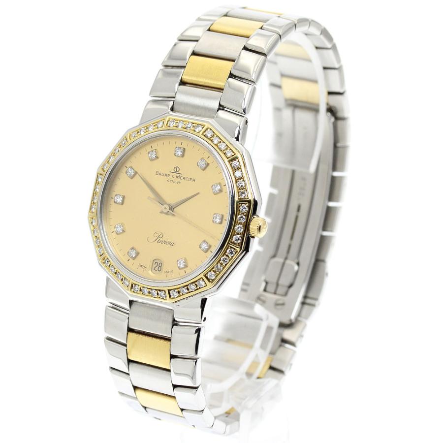 ボーム＆メルシェ Baume & Mercier 5131.3 リビエラ ダイヤベゼル 11P クォーツ メンズ _951054 BAUME&MERCIER（ボーム&メルシエ） ボーム＆メルシェ Baume & Mercier