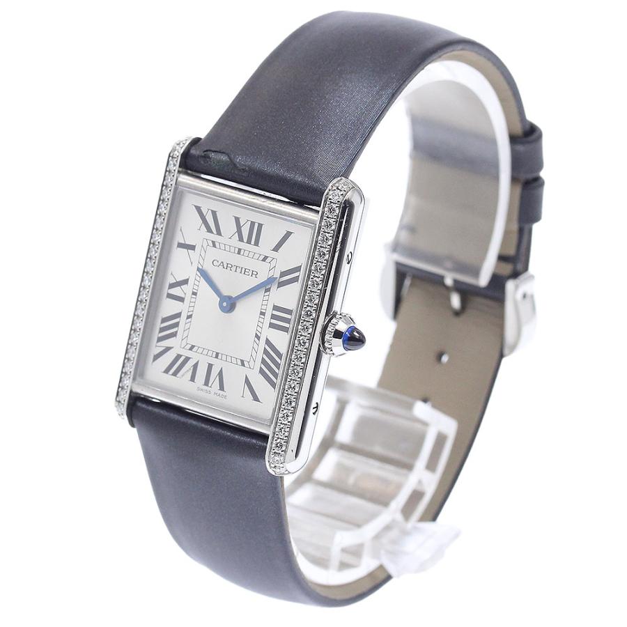 カルティエ CARTIER W4TA0017 タンクマストLM ダイヤベゼル クォーツ ボーイズ _966431 Cartier（カルティエ） CARTIER W4TA0017 タンクマストLM ダイヤベゼル