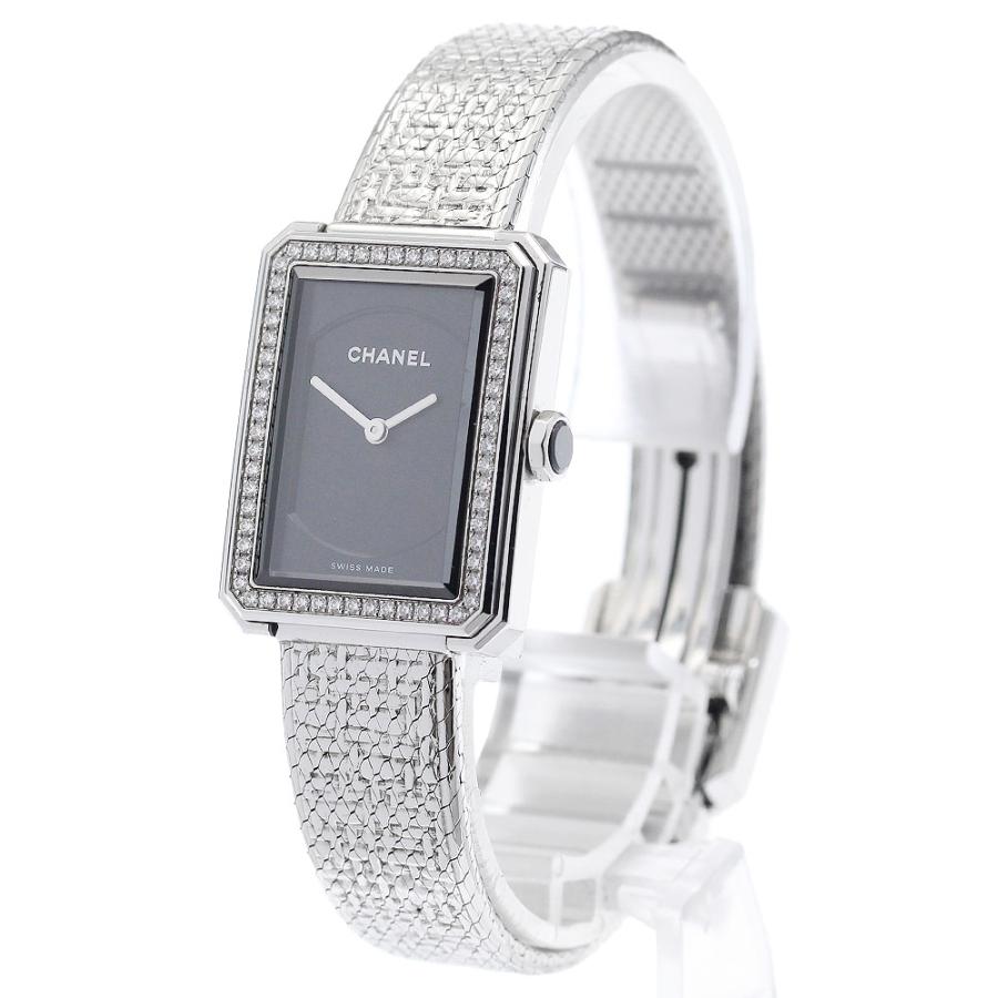 シャネル CHANEL H4877 ボーイフレンド ツイード ダイヤベゼル クォーツ レディース 良品 _951662 CHANEL（シャネル） CHANEL H4877 ボーイフレンド ツイード ダイヤ