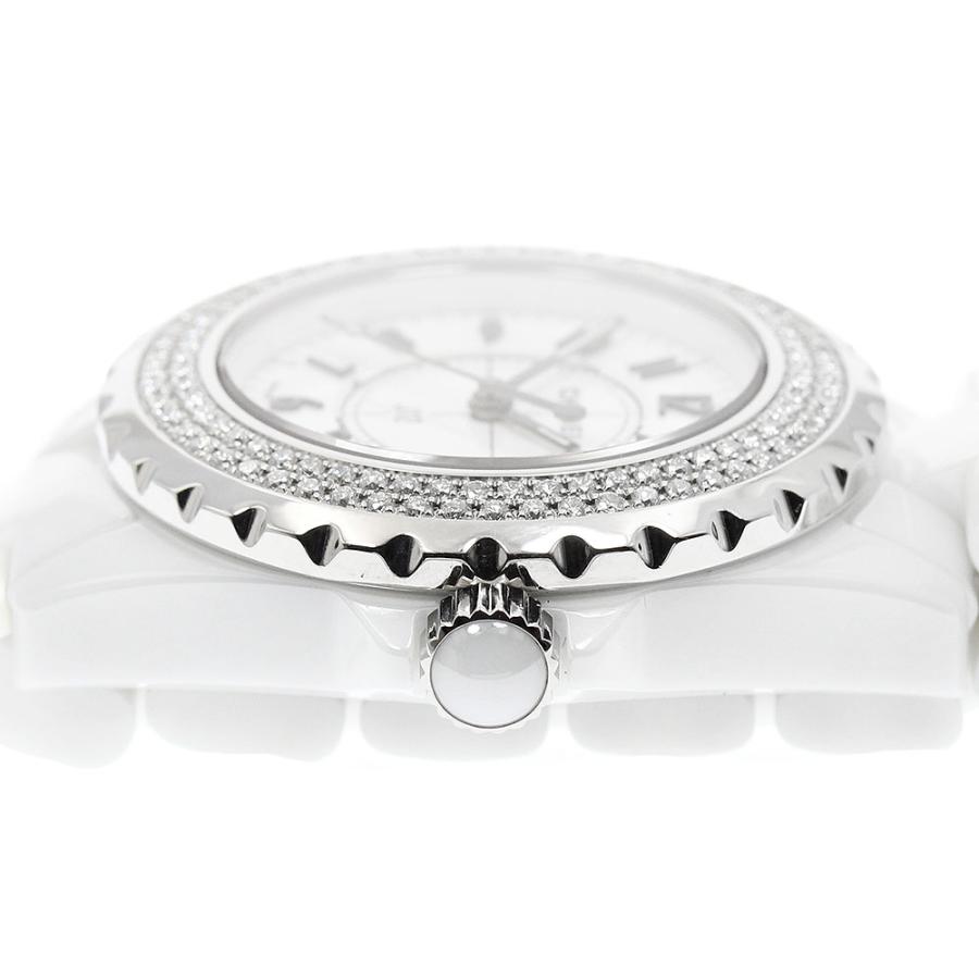 CHANEL（シャネル） CHANEL H0967 J12 ダイヤベゼル 白セラミック