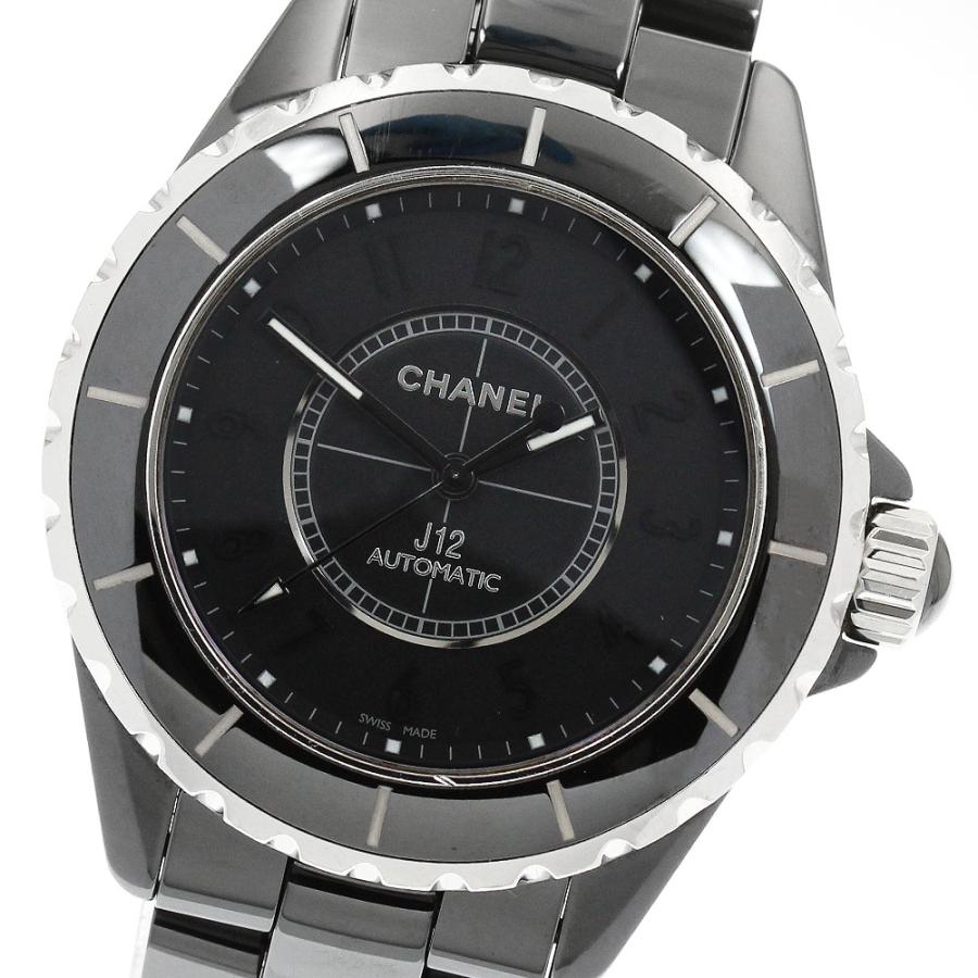 シャネル CHANEL H3829 J12 インテンスブラック 自動巻き メンズ 保証書付き_952645 CHANEL（シャネル） CHANEL H3829 J12 インテンスブラック 自動巻き