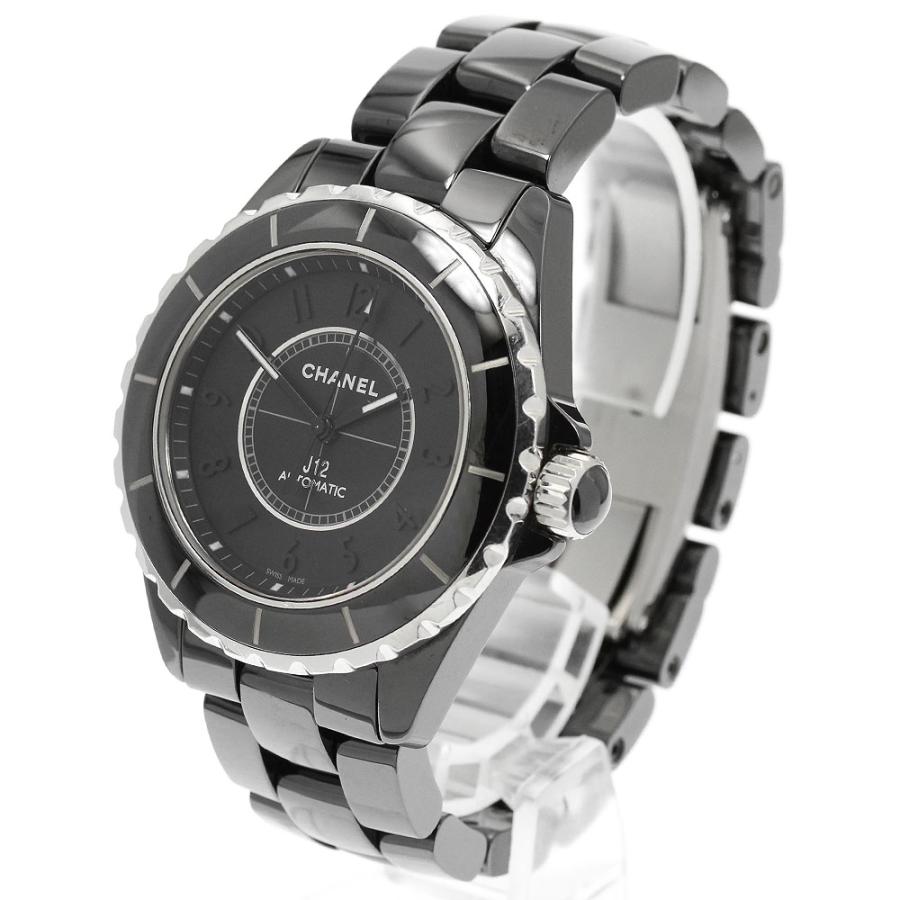シャネル CHANEL H3829 J12 インテンスブラック 自動巻き メンズ 保証書付き_952645 CHANEL（シャネル） CHANEL H3829 J12 インテンスブラック 自動巻き