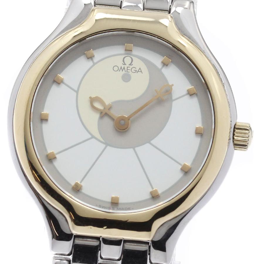 ✨OMEGA✨オメガ✨デビル✨シルバー文字盤✨レディース✨腕時計✨ OMEGA（オメガ） デビル ユニークダイアル YGベゼル クォーツ