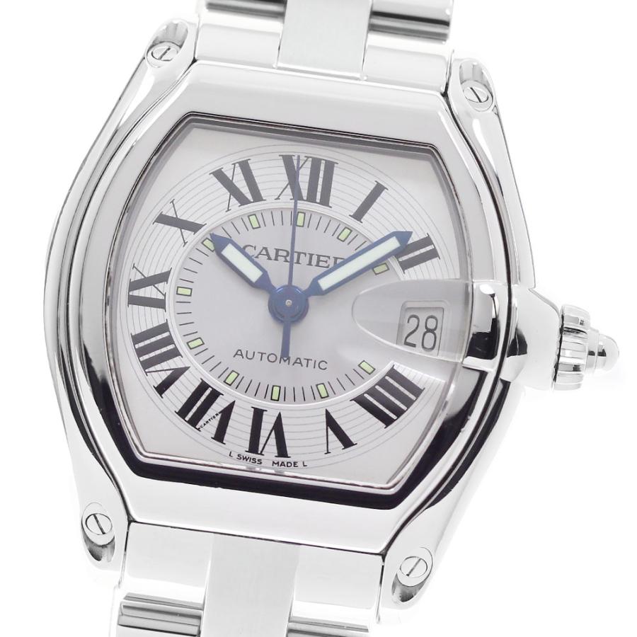 カルティエ CARTIER W62000V3 ロードスターLM デイト 自動巻き メンズ 美品 内箱・保証書付き_807410 Cartier（カルティエ） CARTIER W62000V3 ロードスターLM デイト 自動