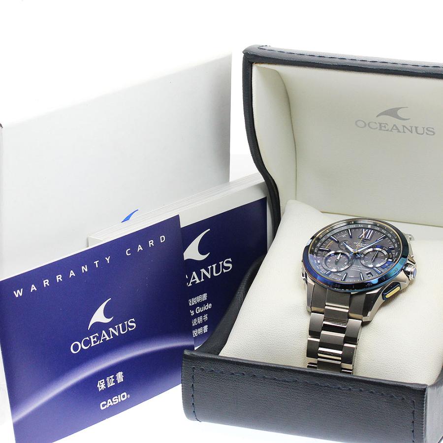 カシオ CASIO OCW-G1000E-1AJF オシアナス デイト 世界2000本限定 12時シェルインデックス ソーラー電波 メンズ 箱・保証書付き_954220 CASIO（カシオ） CASIO OCW-G1000E-1AJF オシアナス デイト 世界2000本