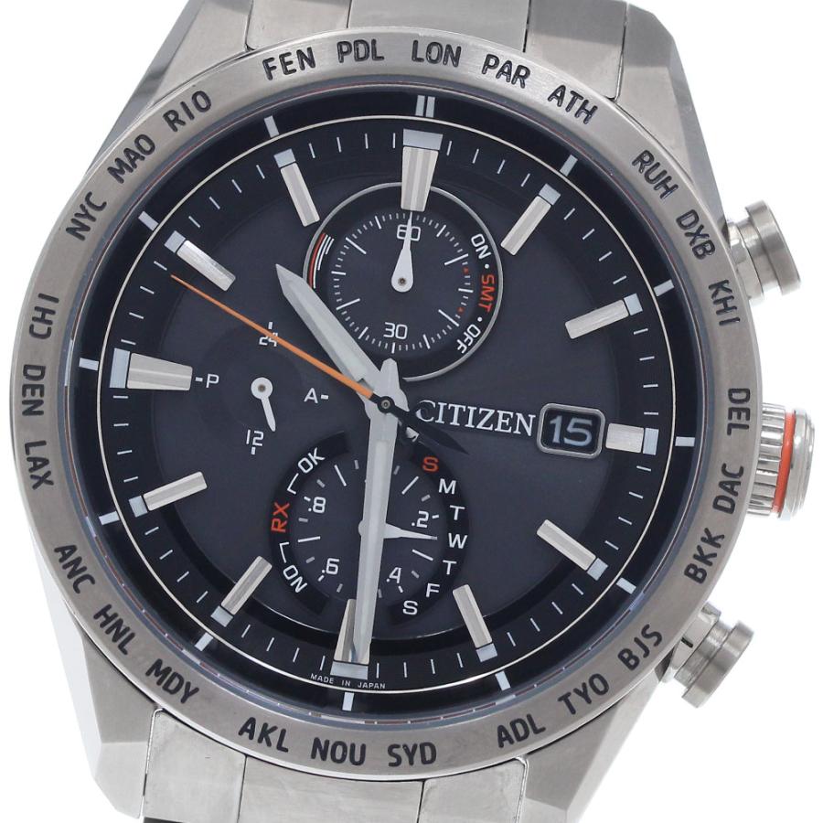 シチズン CITIZEN AT8181-63E/H800-T025862 アテッサ エコドライブ ソーラー電波 メンズ 美品 _954711 CITIZEN（シチズン） CITIZEN AT8181-63E/H800-T025862 アテッサ エコ
