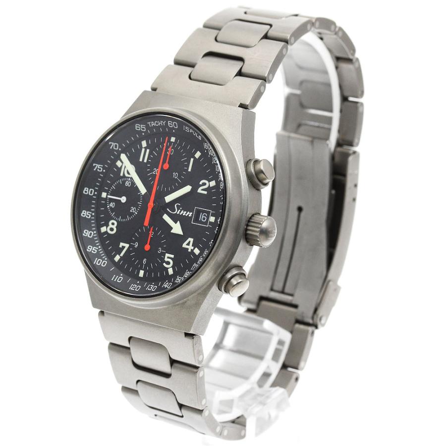 【要OH値下げ可】【専用】Sinn 144GMT自動巻きクロノグラフ腕時計 Sinn（ジン） Sinn 144.GMT.TI 144 GMT クロノグラフ デイト 自動巻き