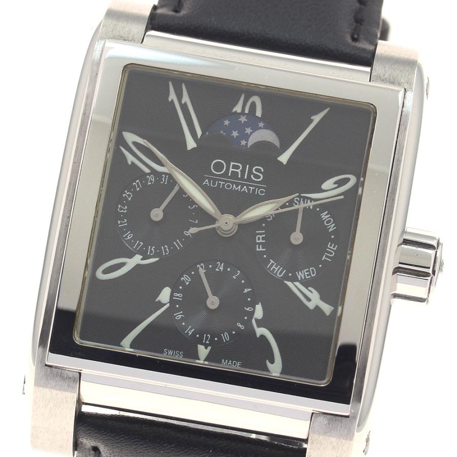 オリス ORIS 7528 マイルス コンプリケーション ムーンフェイズ デイデイト 自動巻き メンズ 良品 保証書付き_955132 ORIS（オリス） ORIS 7528 マイルス コンプリケーション ムーン