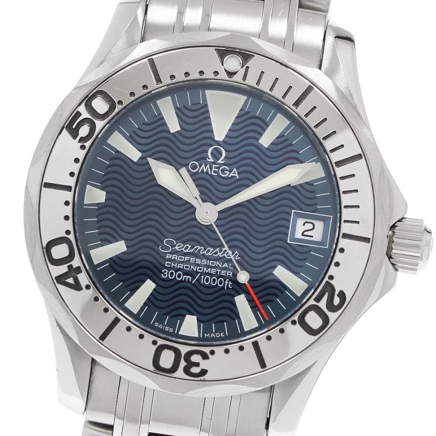 オメガ OMEGA 2554.80 シーマスター 300m ジャックマイヨール 1999 デイト 自動巻き ボーイズ _955624 OMEGA（オメガ） OMEGA 2554.80 シーマスター 300m ジャックマイヨール