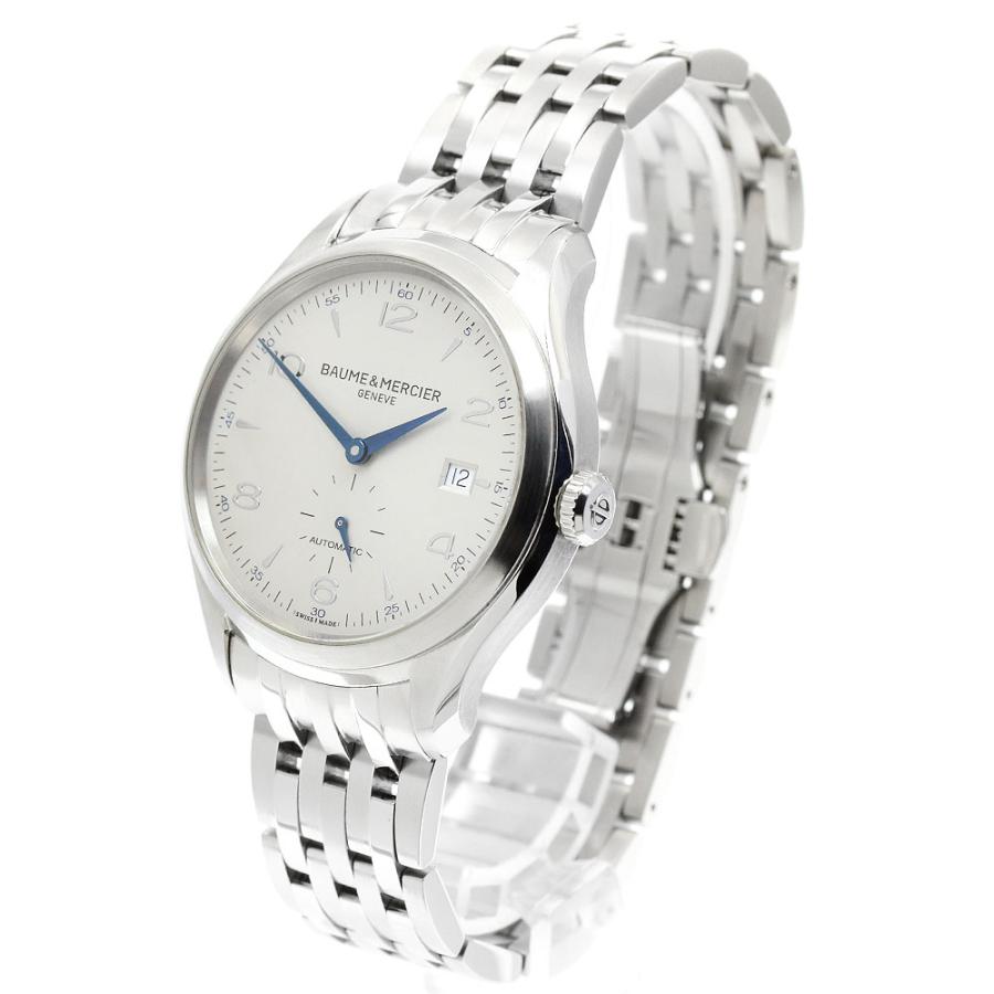 ボーム＆メルシェ Baume & Mercier M0A10099 クリフトン スモールセコンド デイト 自動巻き メンズ 良品 保証書付き_955756の画像