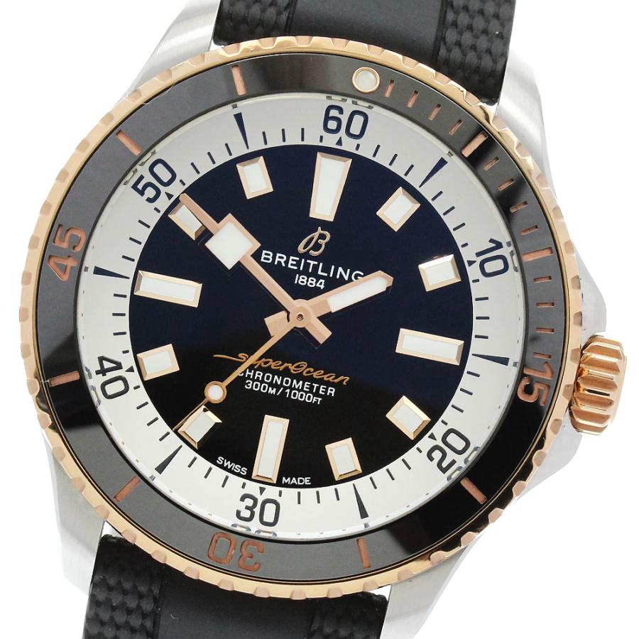 ブライトリング BREITLING U17375 スーパーオーシャン 42 PGベゼル 自動巻き メンズ 良品 内箱・保証書付き_956278 ブライトリング（BREITLING） BREITLING U17375 スーパーオーシャン 42