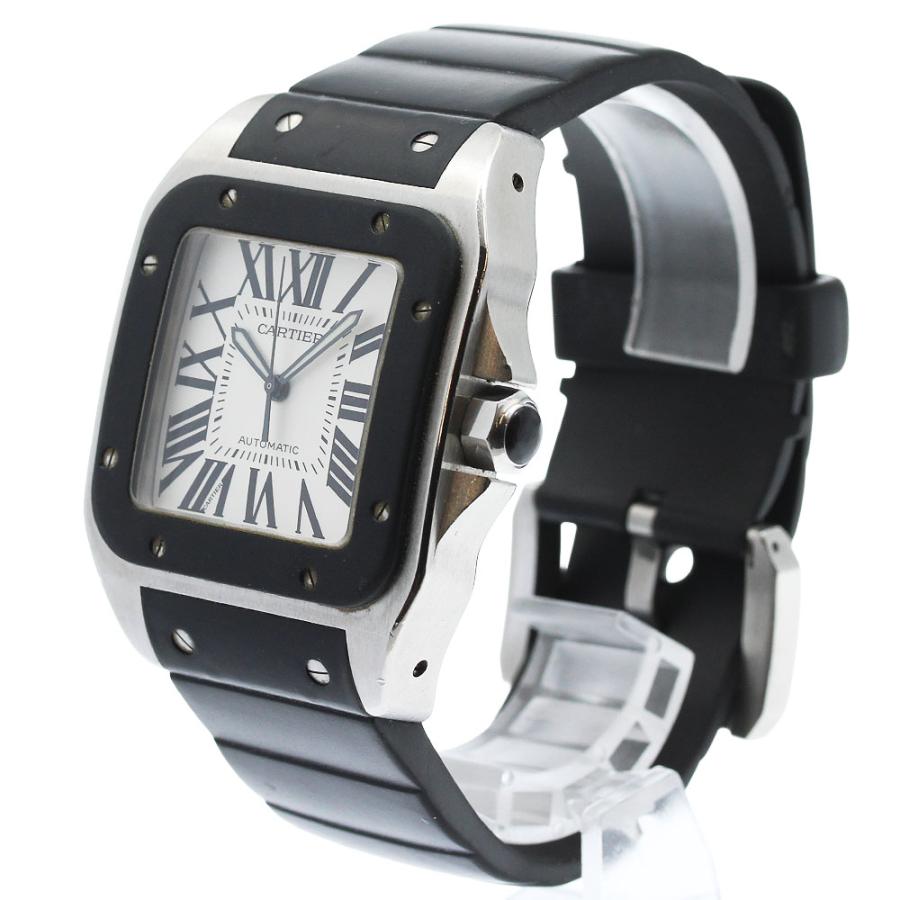 ベルト訳あり カルティエ CARTIER W20121U2 サントス100 自動巻き メンズ _956353 Cartier（カルティエ） ベルト訳あり CARTIER W20121U2 サントス100