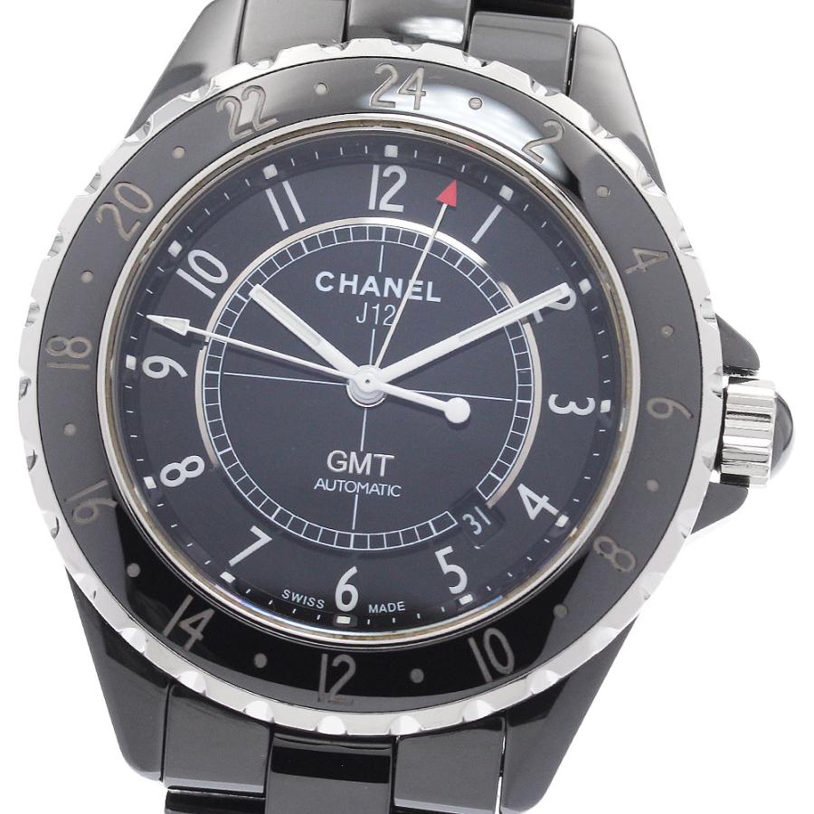 CHANEL（シャネル） CHANEL H2012 J12 GMT ブラックセラミック 自動巻き メンズ 良品 _956354 ...