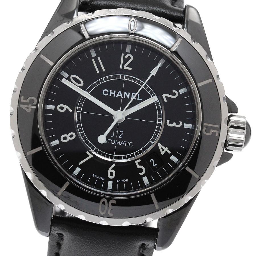正規品】シャネル J12 H0685 38mm ブラックセラミック メンズ自動巻 CHANEL（シャネル） CHANEL H0685 J12 黒セラミック 38MM デイト 自動