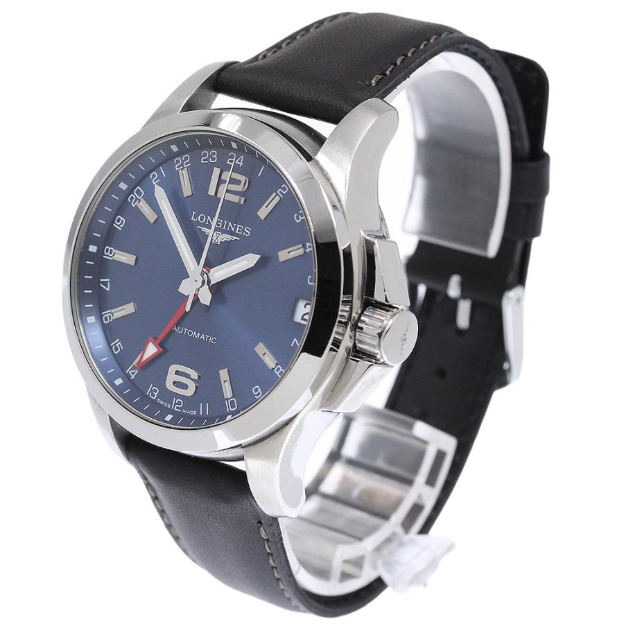 ロンジン LONGINES L3.687.4 コンクエスト GMT デイト 自動巻き メンズ 良品 _949253 LONGINES（ロンジン） LONGINES L3.687.4 コンクエスト GMT デイト