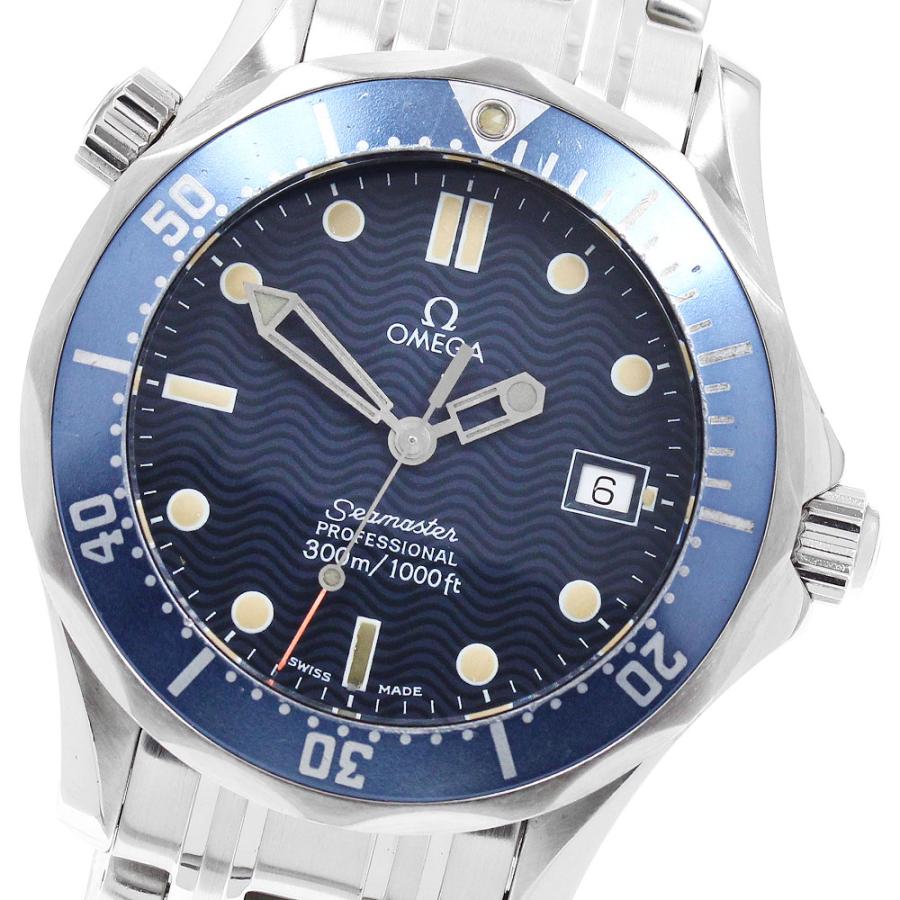 オメガ OMEGA 2561.80 シーマスター300 デイト クォーツ ボーイズ 保証書付き_958572 OMEGA（オメガ） OMEGA 2561.80 シーマスター300 デイト クォーツ
