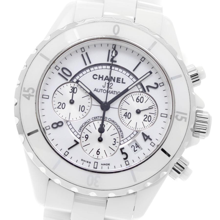 CHANEL（シャネル） CHANEL H1007 J12 白セラミック デイト クロノ