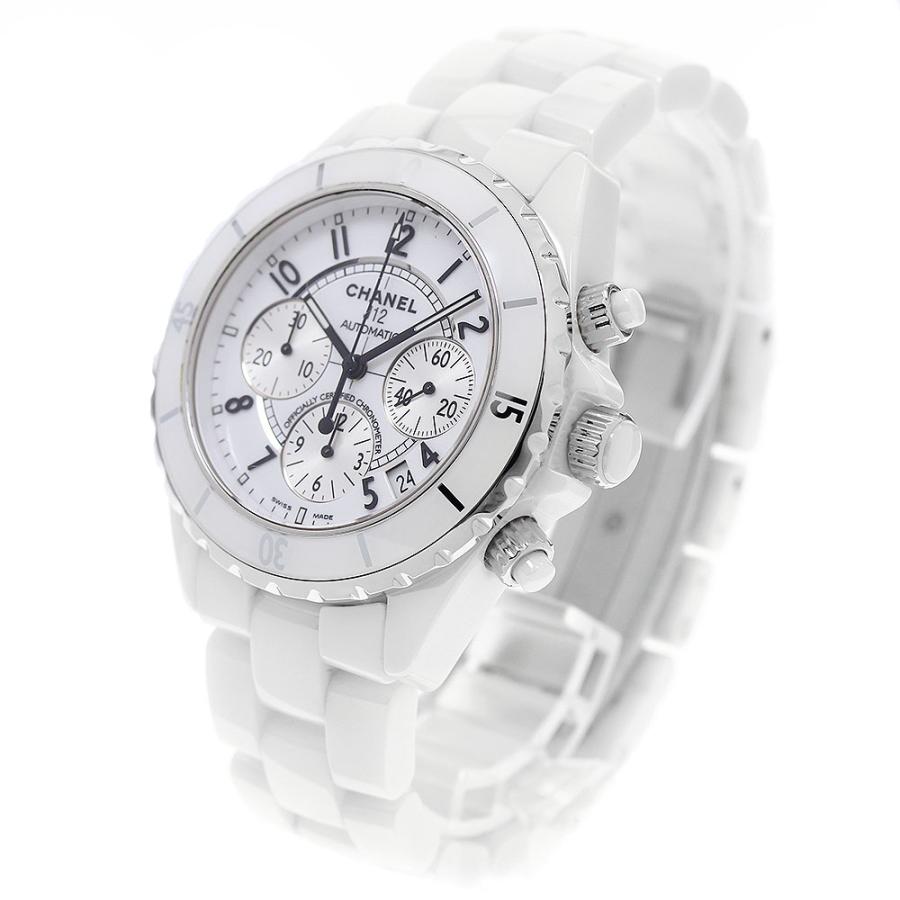 腕時計(アナログ) CHANEL J12 H1007 CHANEL（シャネル） CHANEL H1007 J12 白セラミック デイト クロノ