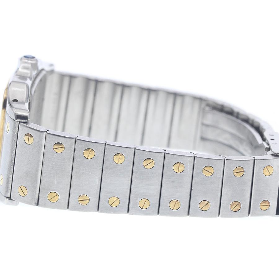 カルティエ CARTIER W20011C4 サントスガルベLM デイト YGベゼル クォーツ メンズ _958634 Cartier（カルティエ） CARTIER W20011C4 サントスガルベLM デイト YG