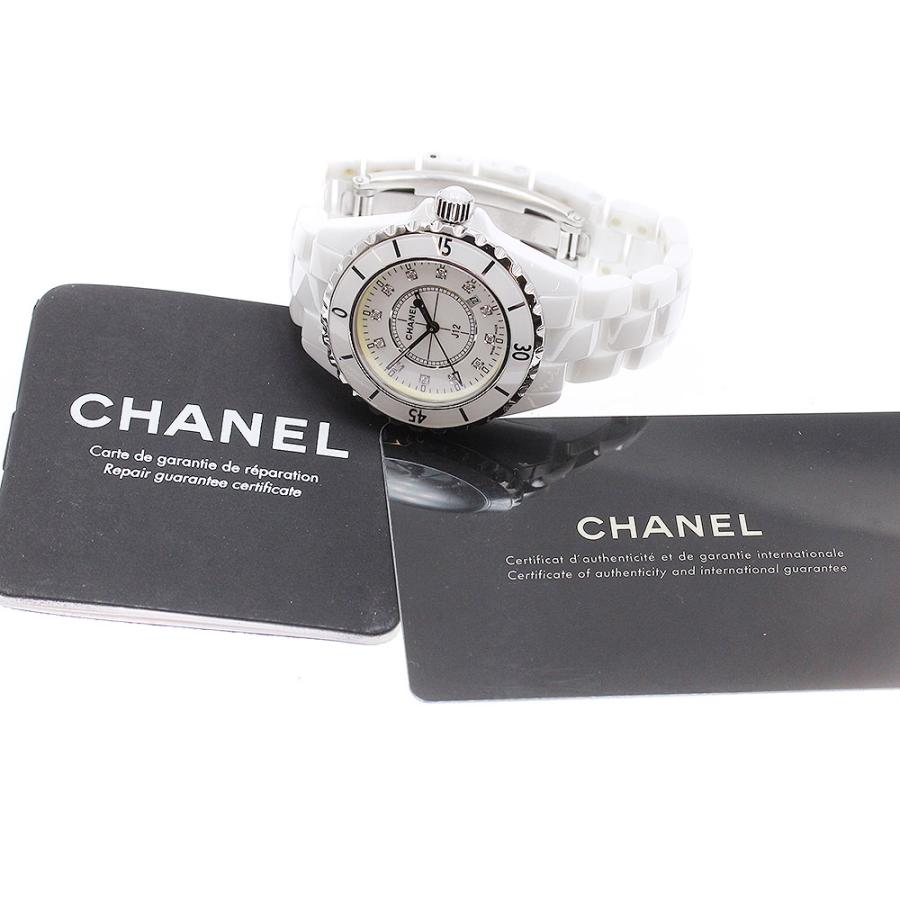 CHANEL（シャネル） CHANEL H1628 J12 白セラミック 12Pダイヤ 