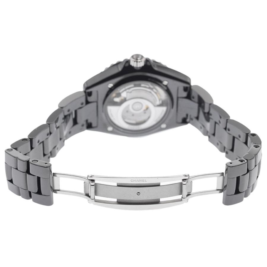 シャネル CHANEL H5702 J12 黒セラミック 12Pダイヤ 自動巻き メンズ _958677 CHANEL（シャネル） CHANEL H5702 J12 黒セラミック 12Pダイヤ 自動