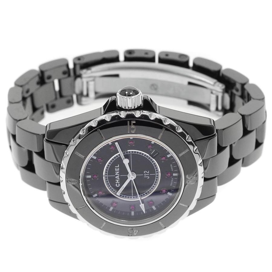 CHANEL（シャネル） CHANEL H1634 J12 ブラックセラミック 12Pルビー 
