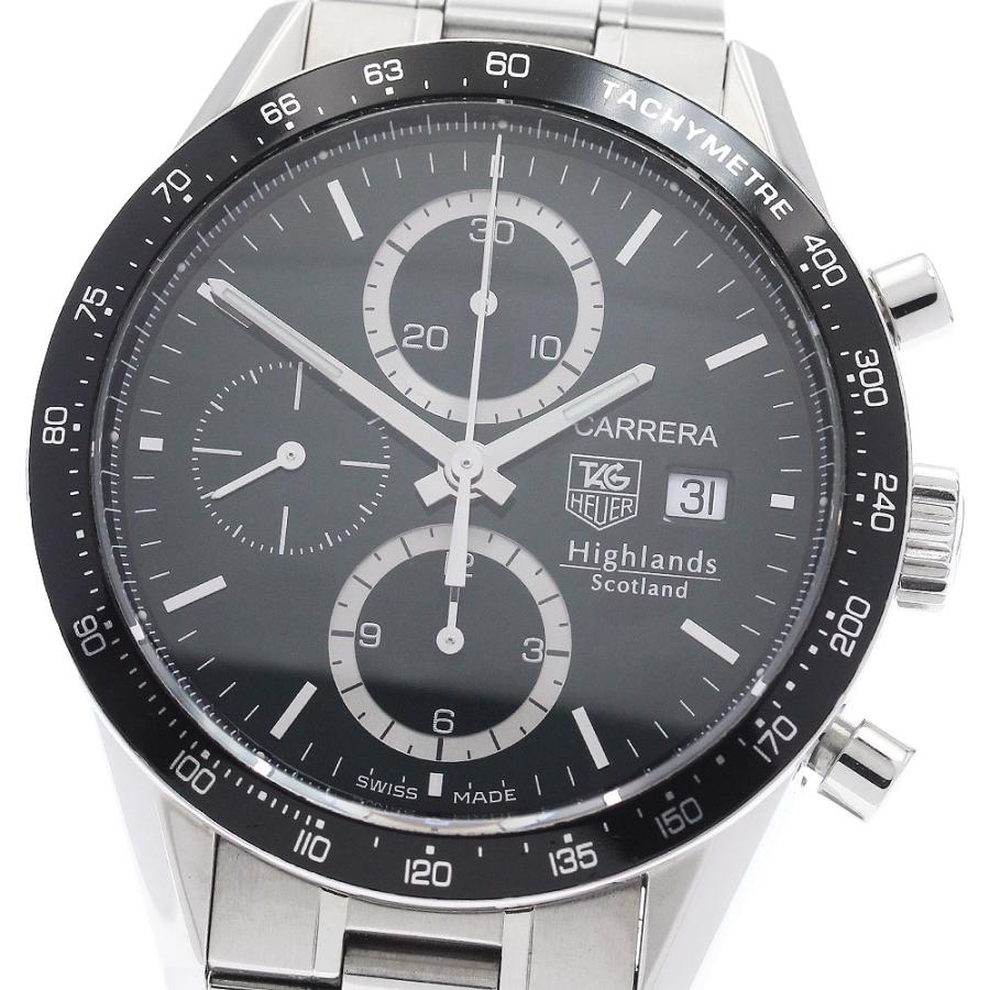 タグホイヤー TAG HEUER CV2012 カレラ ハイランド スコットランド クロノグラフ 自動巻き メンズ 良品 _959407 TAG HEUER（タグ・ホイヤー） TAG HEUER CV2012 カレラ ハイランド