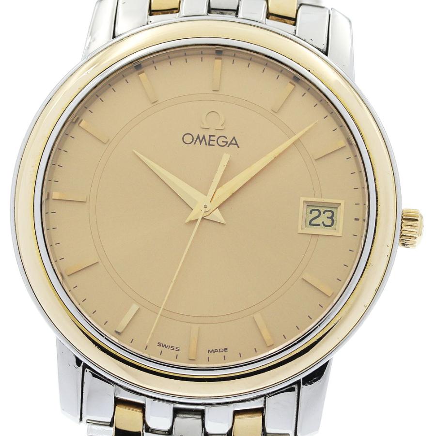 オメガ OMEGA 4310.10 デビル プレステージ YGベゼル デイト クォーツ メンズ _960099 OMEGA（オメガ） OMEGA 4310.10 デビル プレステージ YGベゼル デイト