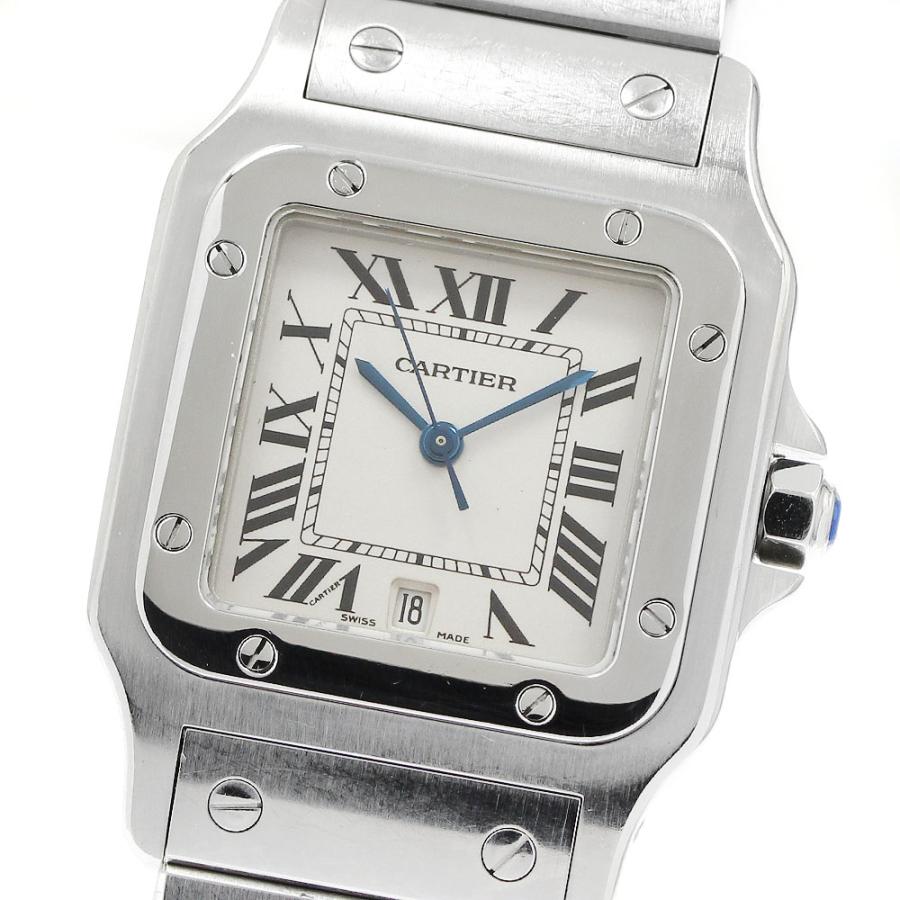 カルティエ CARTIER W20060D6 サントスガルベLM デイト クォーツ メンズ _960599 Cartier（カルティエ） CARTIER W20060D6 サントスガルベLM デイト