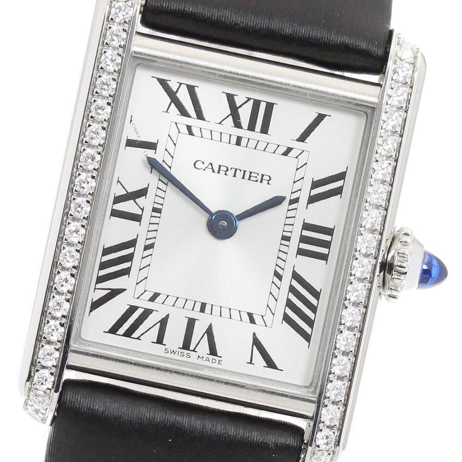 カルティエ W4TA0016 タンクマストSM ダイヤベゼル クォーツ Cartier（カルティエ） CARTIER W4TA0016 タンクマストSM ダイヤベゼル