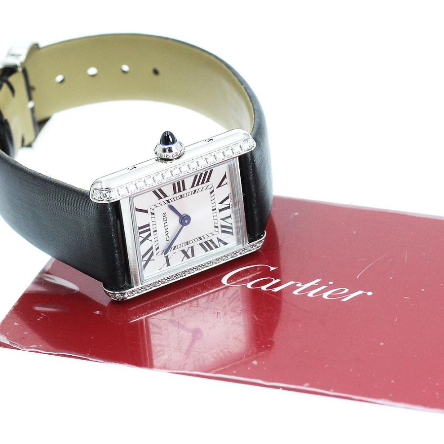 カルティエ W4TA0016 タンクマストSM ダイヤベゼル クォーツ Cartier（カルティエ） CARTIER W4TA0016 タンクマストSM ダイヤベゼル