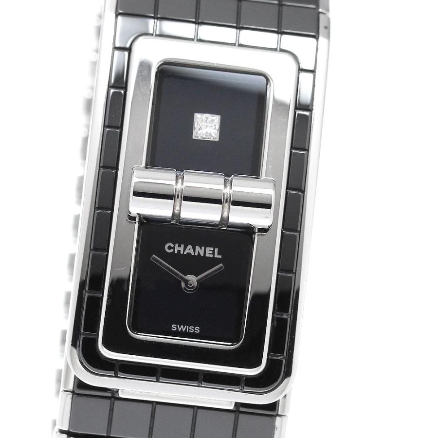 シャネル CHANEL H5147 コード ココ 1Pダイヤ クォーツ メンズ 保証書付き_961089 CHANEL（シャネル） CHANEL H5147 コード ココ 1Pダイヤ クォーツ