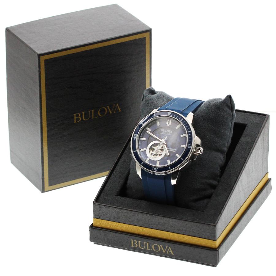 ブローバBULOVA メンズ 自動巻き マリンスター 96A303 腕時計 ブローバ BULOVA 96A303 マリンスター 自動巻き メンズ 美品 箱付き_