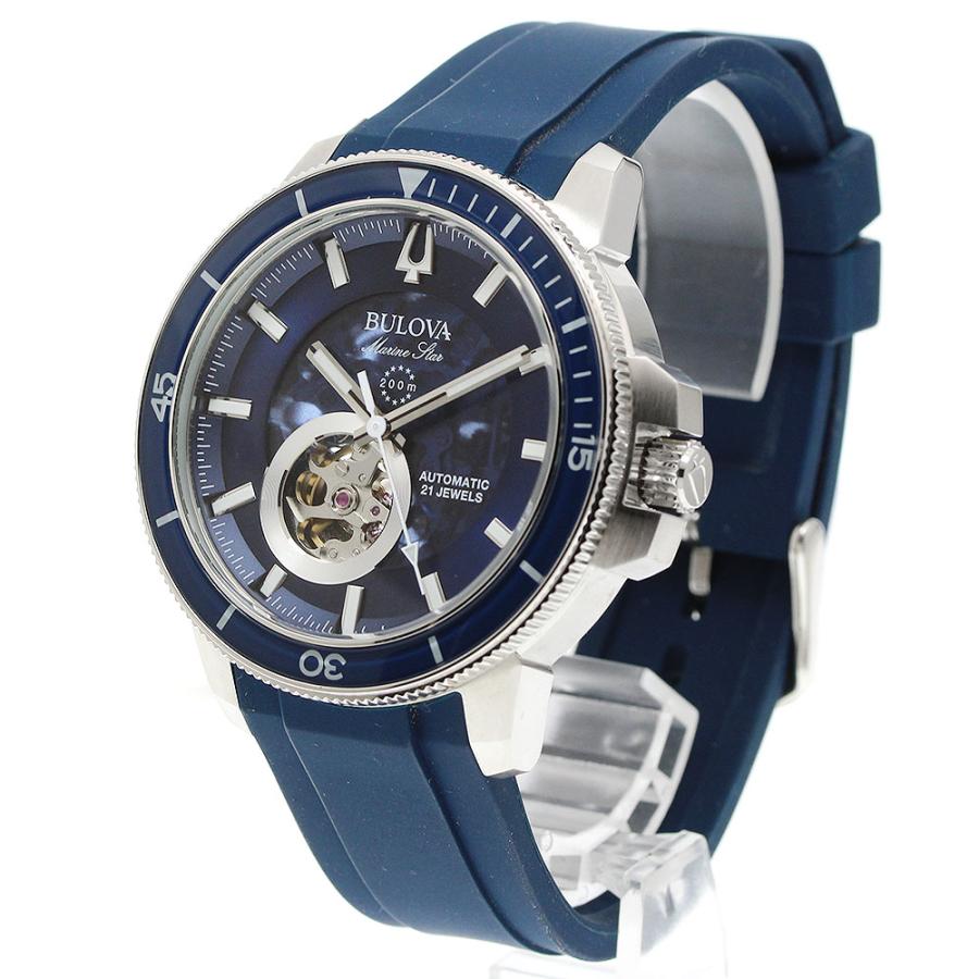 ブローバ BULOVA 96A303 マリンスター 自動巻き メンズ 美品 箱付き_