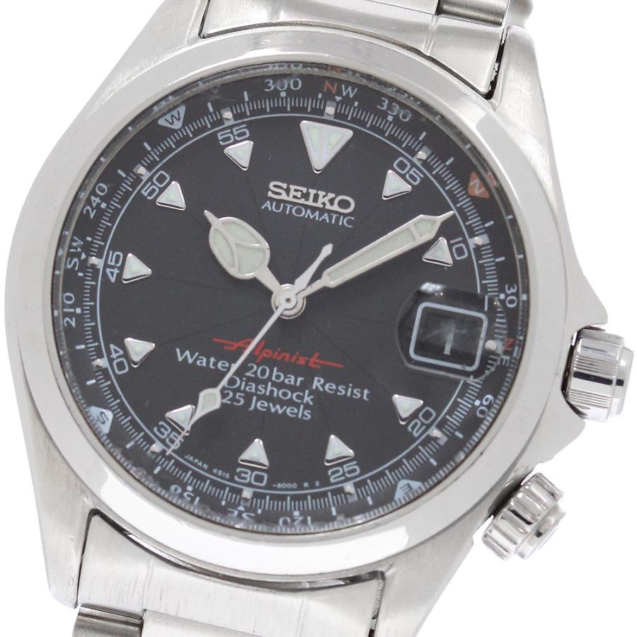 訳あり セイコー SEIKO 4S15-6000/SCVF005 アルピニスト デイト 自動巻き メンズ _961229 SEIKO（セイコー） 訳あり SEIKO 4S15-6000/SCVF005 アルピニスト