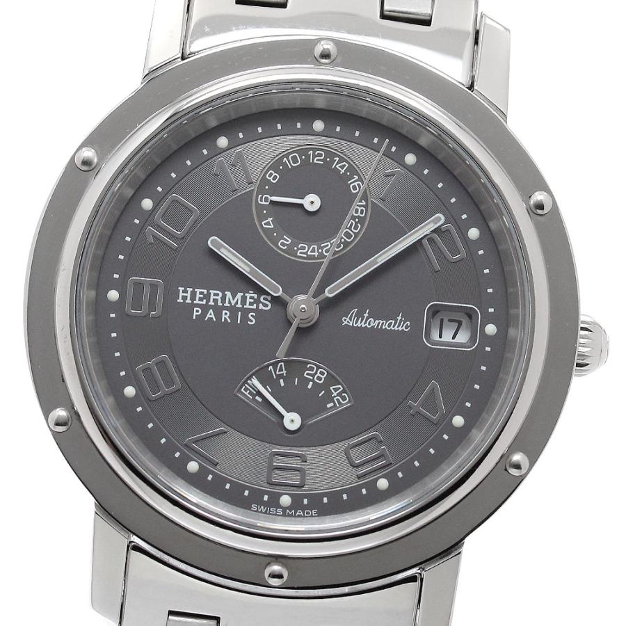 エルメス HERMES CL2.810 クリッパー デイト パワーリザーブ 自動巻き メンズ 良品 箱・保証書付き_954846 HERMES（エルメス） HERMES CL2.810 クリッパー デイト パワーリザーブ