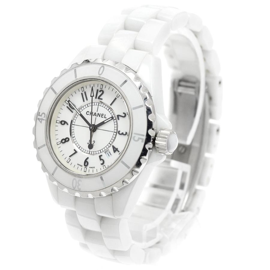 CHANEL（シャネル） CHANEL H0968 J12 33mm 白セラミック デイト 