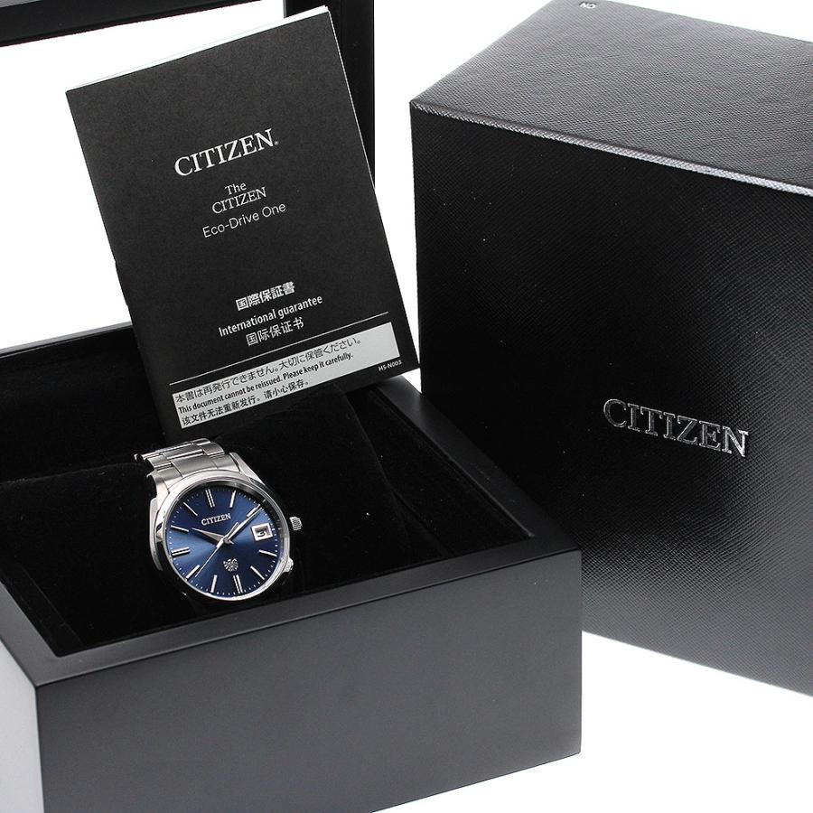シチズン CITIZEN 腕時計 ザ・シチズン AQ4080-52L/A060-T026907 デイト サンレイ ブルー文字盤 SS エコ・ドライブ (ソーラー) 【箱・保付き】 【中古】 CITIZEN（シチズン） CITIZEN AQ4080-52L/A060-T026907 ザ・シチズン