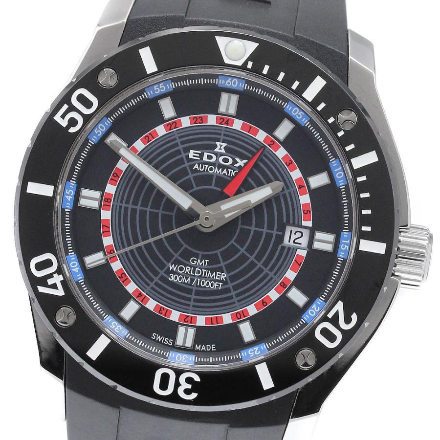 エドックス EDOX 93005 クラスワン GMT ワールドタイマー デイト 自動巻き メンズ 良品 _961559 EDOX（エドックス） EDOX 93005 クラスワン GMT ワールドタイマー