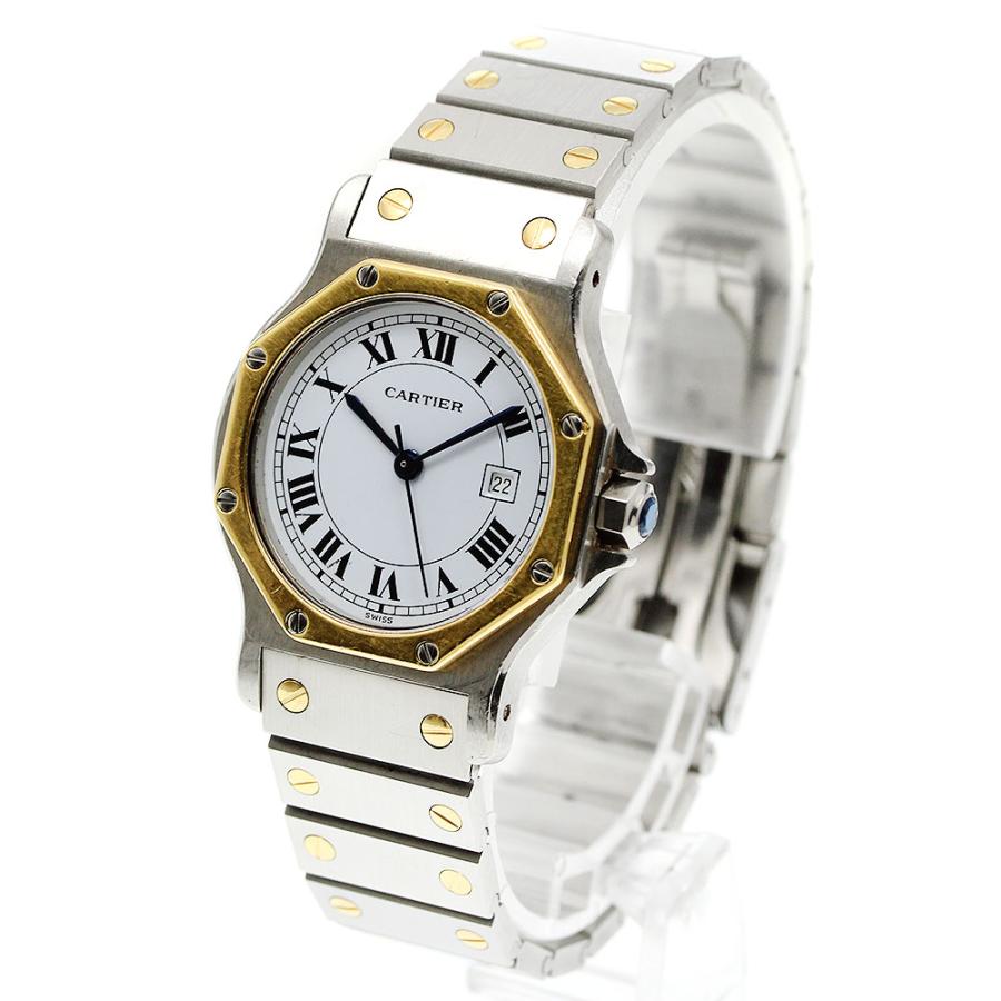カルティエ CARTIER サントスオクタゴン LM デイト 自動巻き メンズ _962182 Cartier（カルティエ） サントスオクタゴン LM デイト 自動巻き メンズ