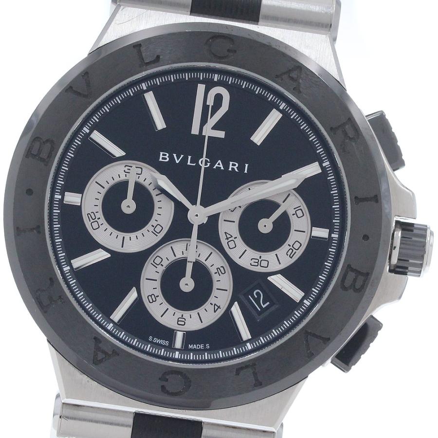 ブルガリ BVLGARI DG42SCCH ディアゴノ セラミック クロノグラフ 自動巻き メンズ 箱・保証書付き_962356 BVLGARI（ブルガリ） BVLGARI DG42SCCH ディアゴノ セラミック クロノ