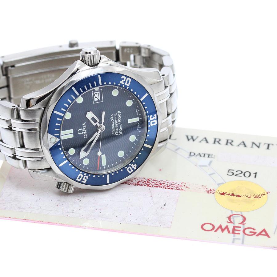 オメガ OMEGA 2561.80 シーマスター300 デイト クォーツ ボーイズ 保証書付き_962744 OMEGA（オメガ） OMEGA 2561.80 シーマスター300 デイト クォーツ