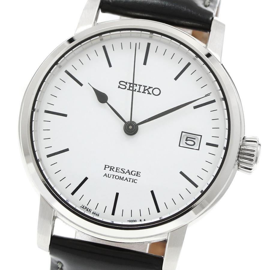 セイコー SEIKO 6R35-00F0/SARX065 プレサージュ 琺瑯ダイヤル 自動巻き メンズ 箱・保証書付き_963027 SEIKO（セイコー） SEIKO 6R35-00F0/SARX065 プレサージュ 琺瑯