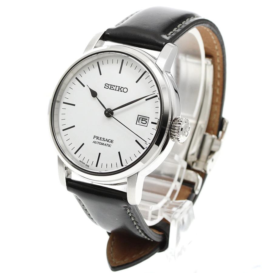 セイコー SEIKO 6R35-00F0/SARX065 プレサージュ 琺瑯ダイヤル 自動巻き メンズ 良品 箱・保証書付き_967153 SEIKO（セイコー） SEIKO 6R35-00F0/SARX065 プレサージュ 琺瑯