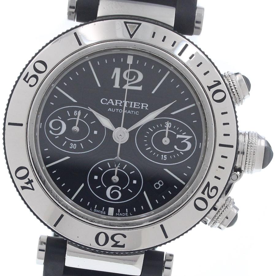 カルティエ CARTIER W31088U2 パシャ シータイマー クロノ デイト 自動巻き メンズ 保証書付き_963033 Cartier（カルティエ） CARTIER W31088U2 パシャ シータイマー クロノ