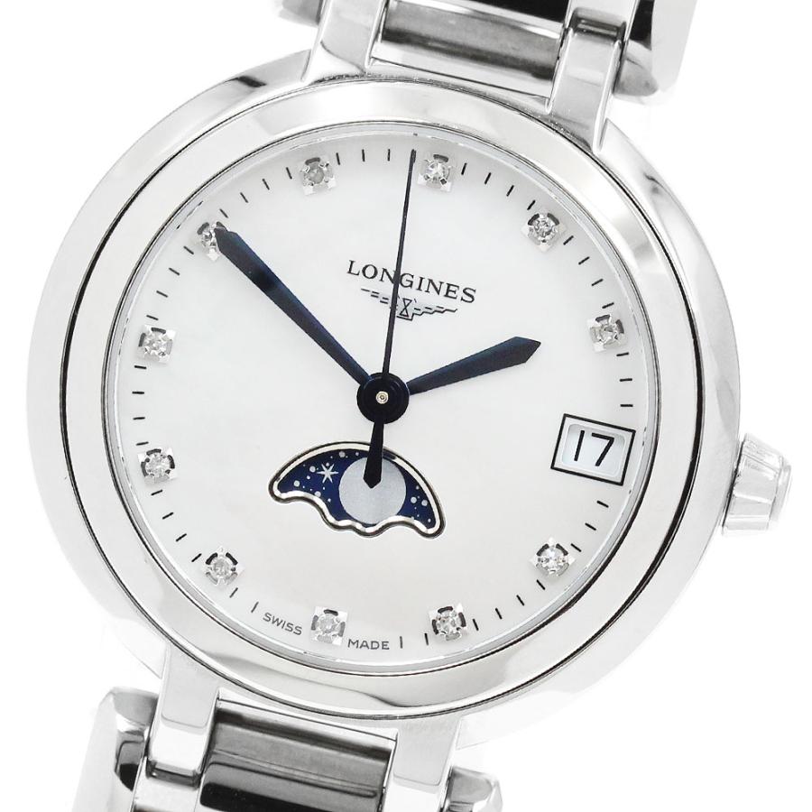 ロンジン　4P ダイヤ　クォーツ　腕時計 LONGINES（ロンジン） LONGINES L8.115.4 プリマルナ デイト 11Pダイヤ